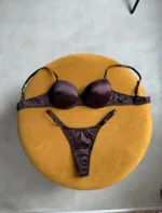 атласний комплект білизни